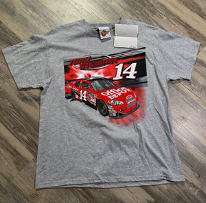 Vtg Tony Stewart Nascar Shirt Winners Circle #14 Mens Large Gray Racing NWT